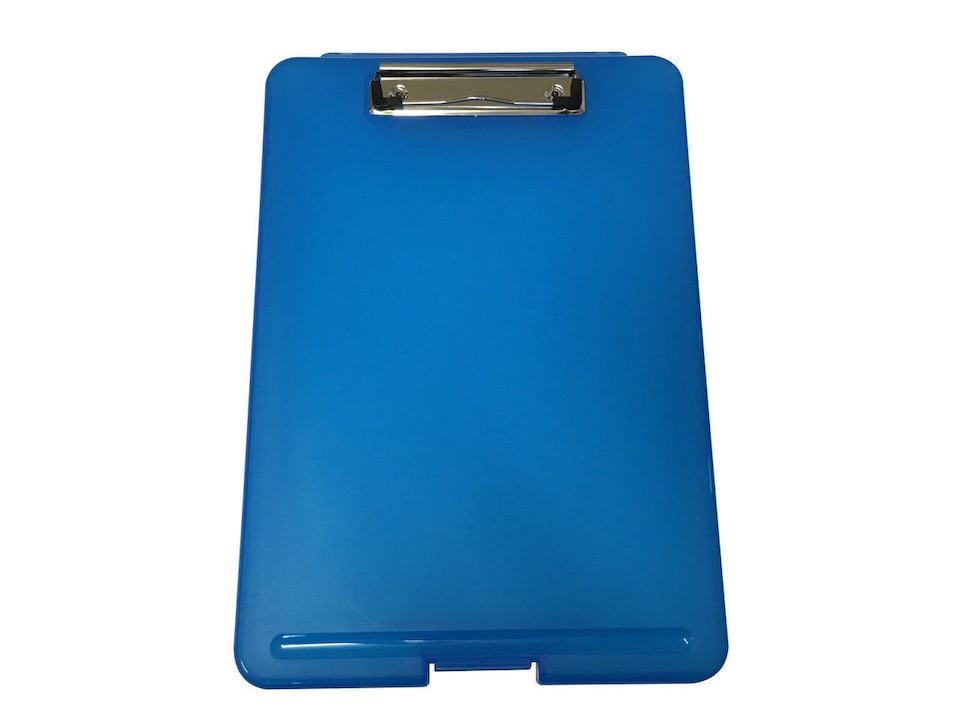 image 1 of Pack of 36 A4 Blue Clipboard Box Files - Storage Filing Case