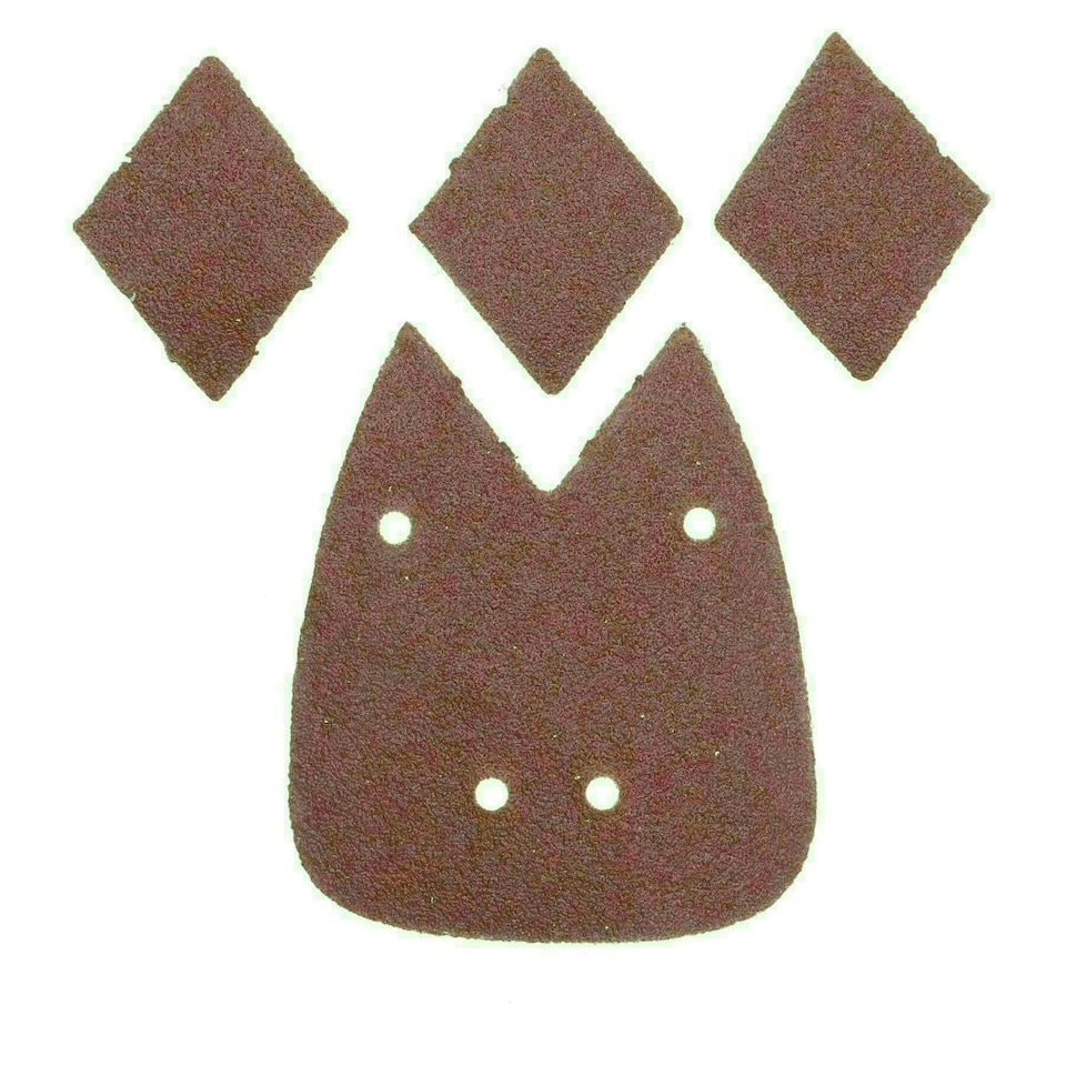 image 1 of Mixed Grit Mouse Palm Sander Hook + Loop Sanding Sheets Pads Sandpaper 400pk
