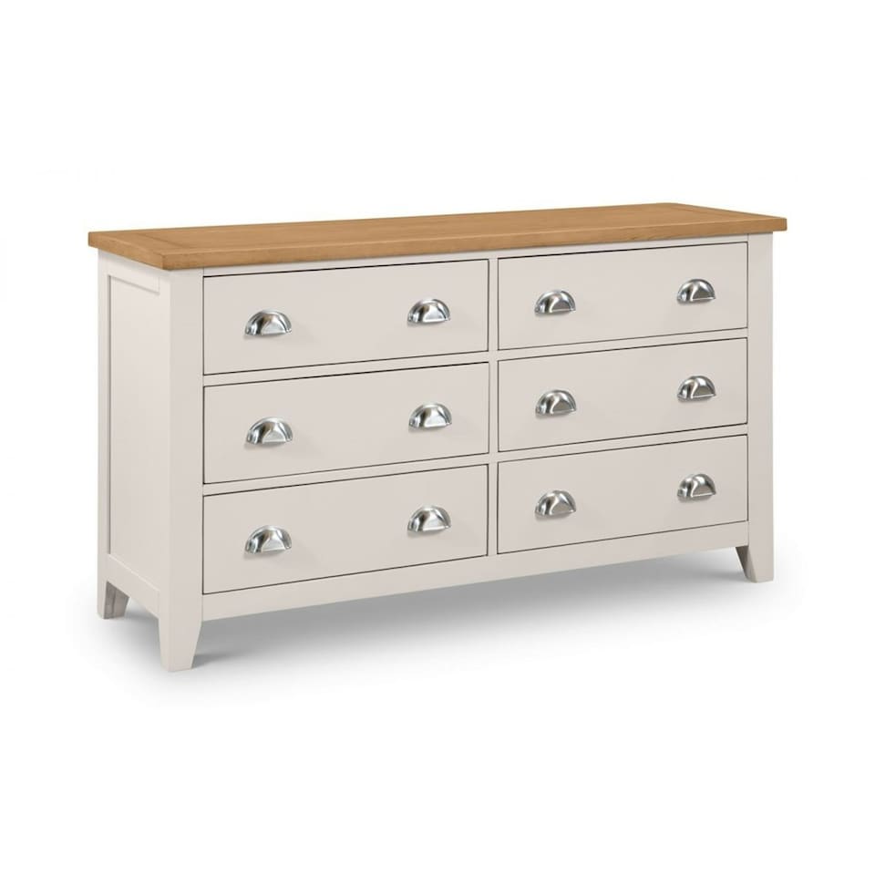 image 1 of Elegant 6 Drawer Wide Chest