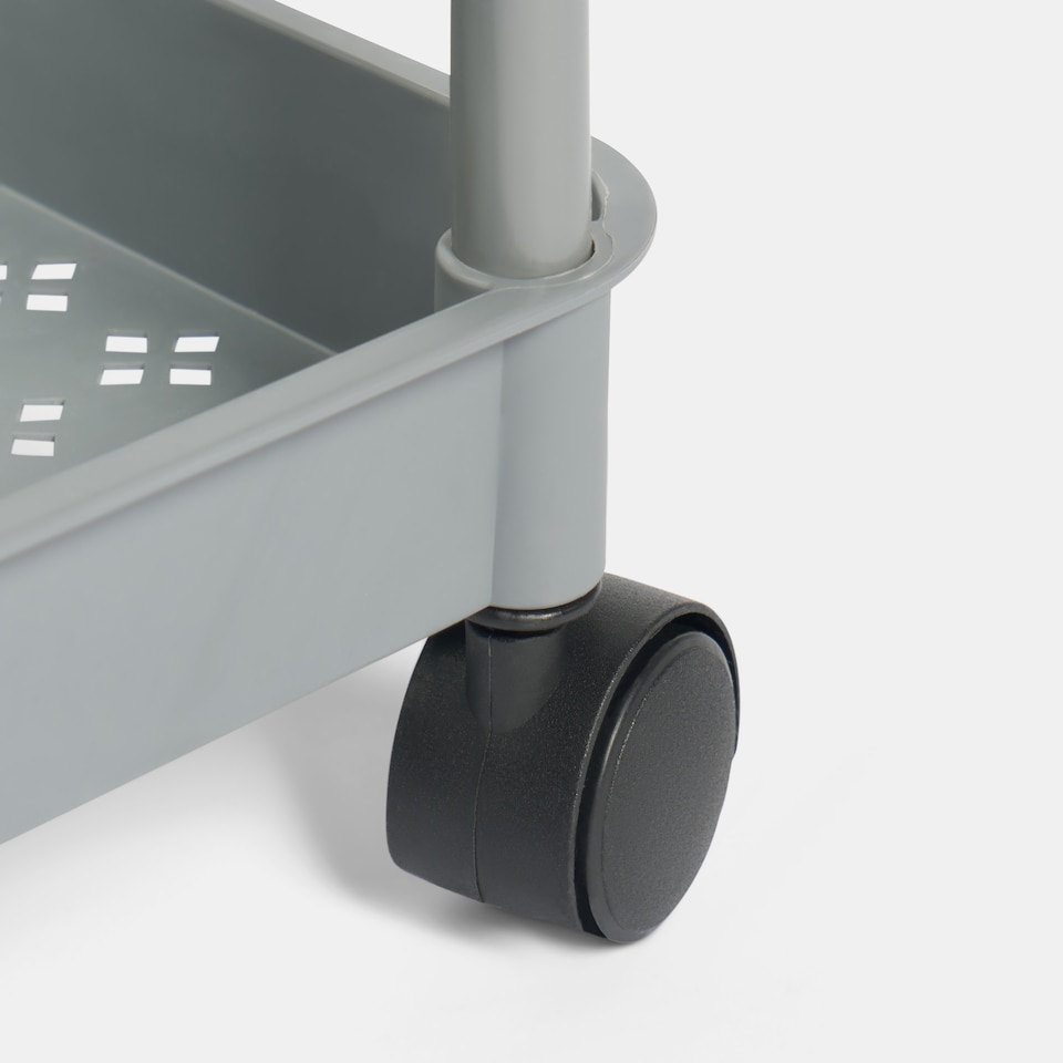 image 1 of OHS 3 Tier Storage Trolley Cart Bathroom Kitchen Rolling Organiser