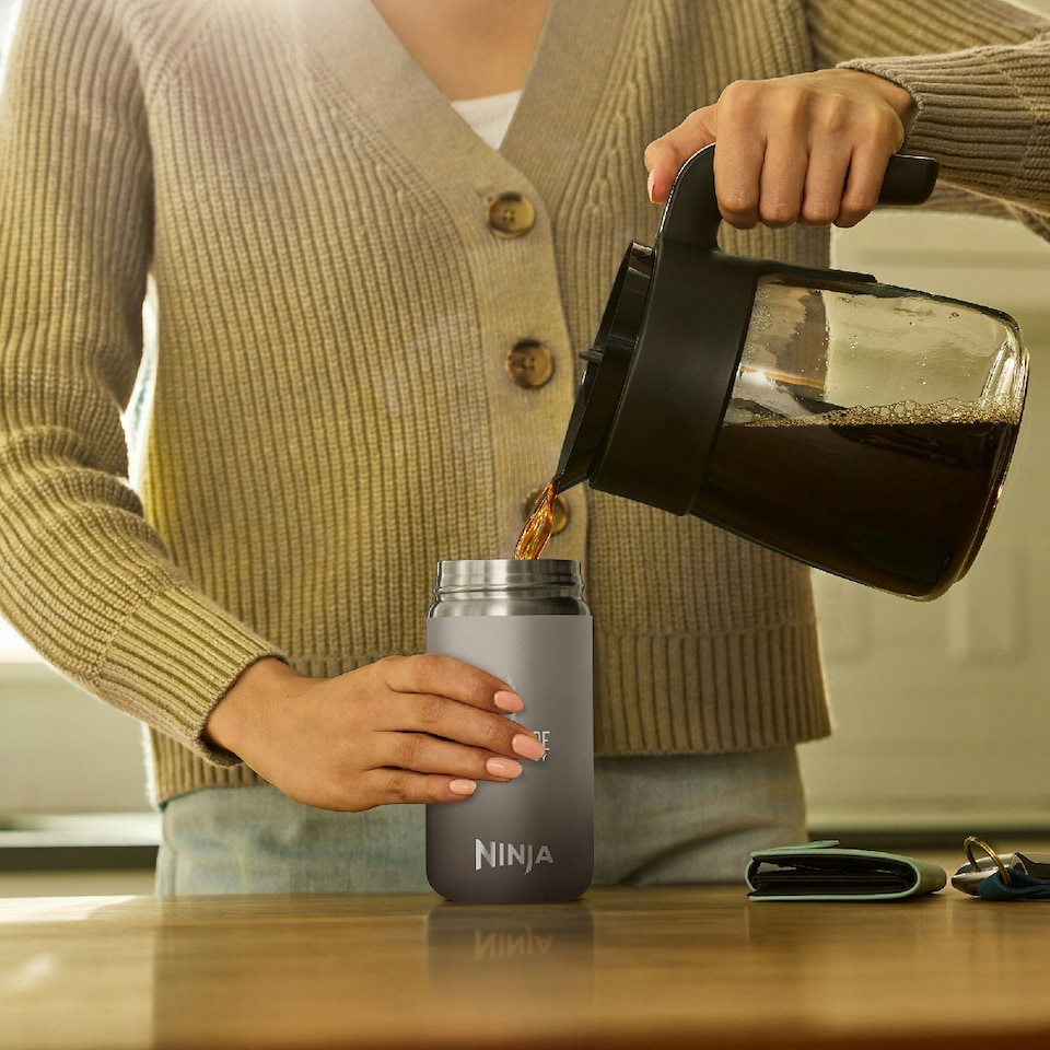 image 1 of Ninja 300ml Sip Perfect Travel Mug in Stone DW1203EUUKST N/A