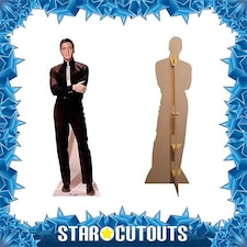 Elvis Presley Black Shirt White Tie Lifesize Cardboard Cutout 182cm