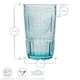 image 3 of Bormioli Rocco Romantic Highball Glasses - 340ml - Pack of 4 Blue