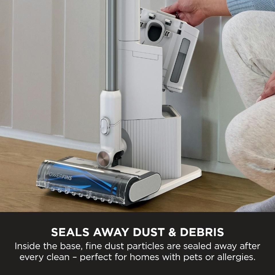 image 1 of Shark Clean and Empty Cordless Vacuum Cleaner and Auto-Empty System BU3521UK