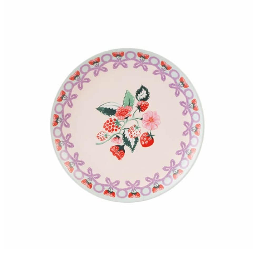 image 1 of Cath Kidston Raspberry Set of 4 Melamine Side Plates