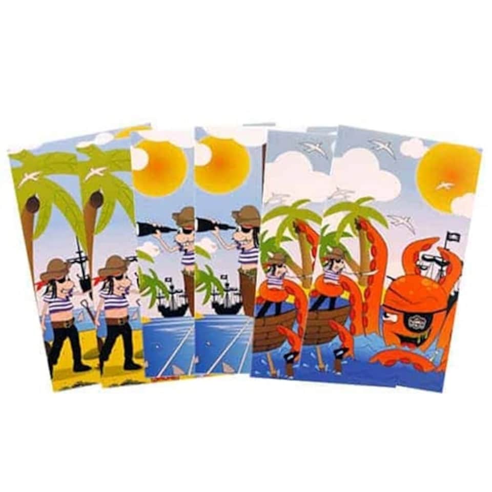 Assorted Mini Pirate Notebooks - Pack of 6