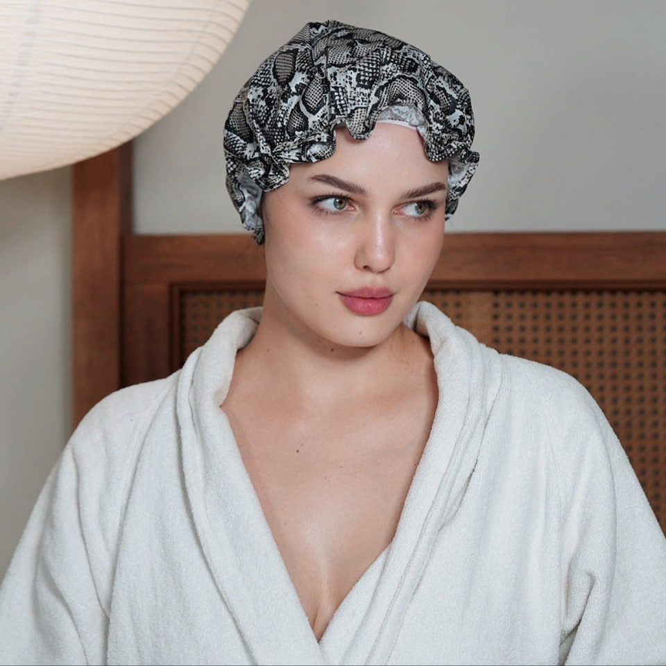 image 1 of SMUG Shower Cap - Snake Print