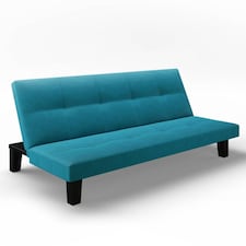 3-Seater Upholstered Sofa Bed Multi-Functional - 68x164x85cm | Blue | Not provided | 1