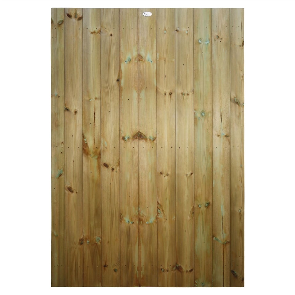 image 1 of Flat Top Wooden Garden Gate 6ft x 4ft Tongue & Groove Fully Framed Treated Door