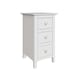 image 6 of Palma 3 Drawer Bedside Cabinet Pure White