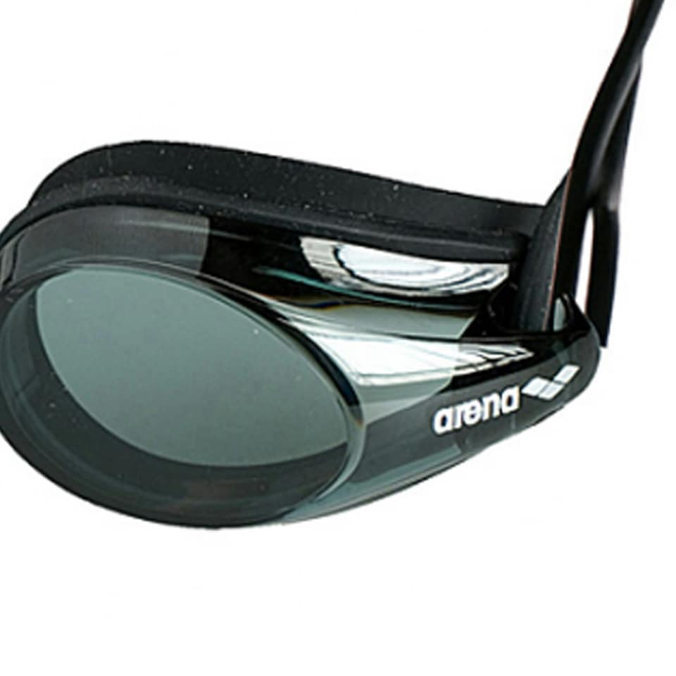 image 1 of Arena Unisex Adult Tracks Clear Swimming Goggles - Smoke/Black - One Size