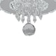 image 4 of Living and Home Round Crystal Ceiling Light | Chrome