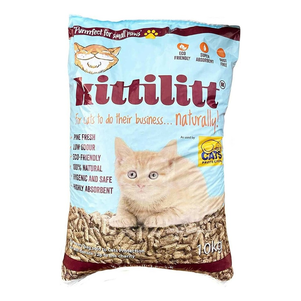 image 1 of Kittilit Premium Wood Pellets Cat Litter - 20L