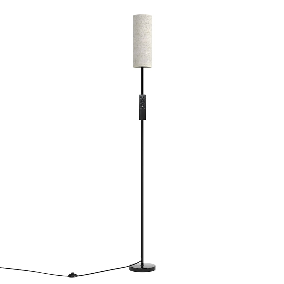 image 1 of Emitto LED Floor Lamp Dimmable with Remote and Foot Switch Bulb Included