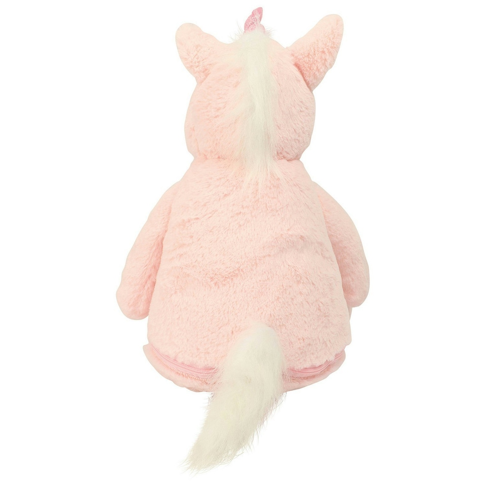 image 1 of Mumbles Zipped Unicorn Plush Toy - Pink - One Size
