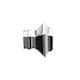 image 2 of 35mm Fixed Length Metal Curtain Pole Set Chrome Aztec Finial 190cm