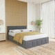 image 2 of Vida Designs Vanita 4ft6 Double Ottoman Bed Storage Fabric Upholstered, Dark Grey, 135 x 190cm