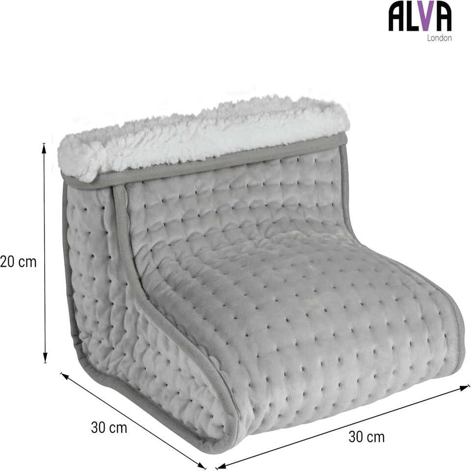 image 1 of Alva London - Electric Heated  Foot Warmer - Grey