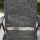 image 9 of Outsunny Folding Chairs Set of 2, Garden Chair with Armrest, Breathable Mesh Fabric Seat, Camping Sports Chairs for Adults, Grey