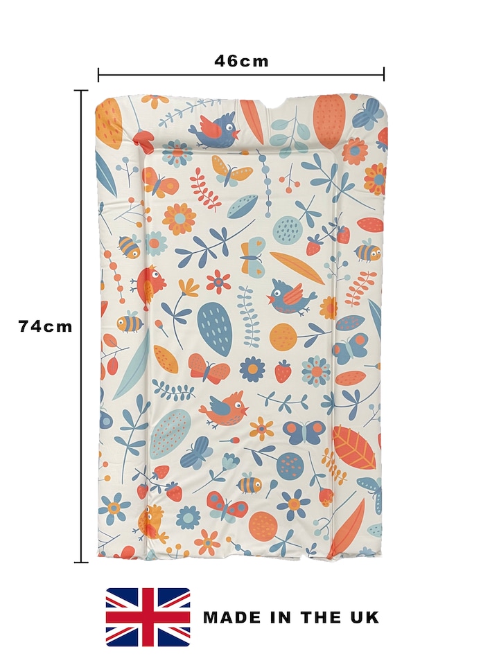 image 1 of Babybase Padded Changing Mat 74 x 46cm Tweet & Tumble