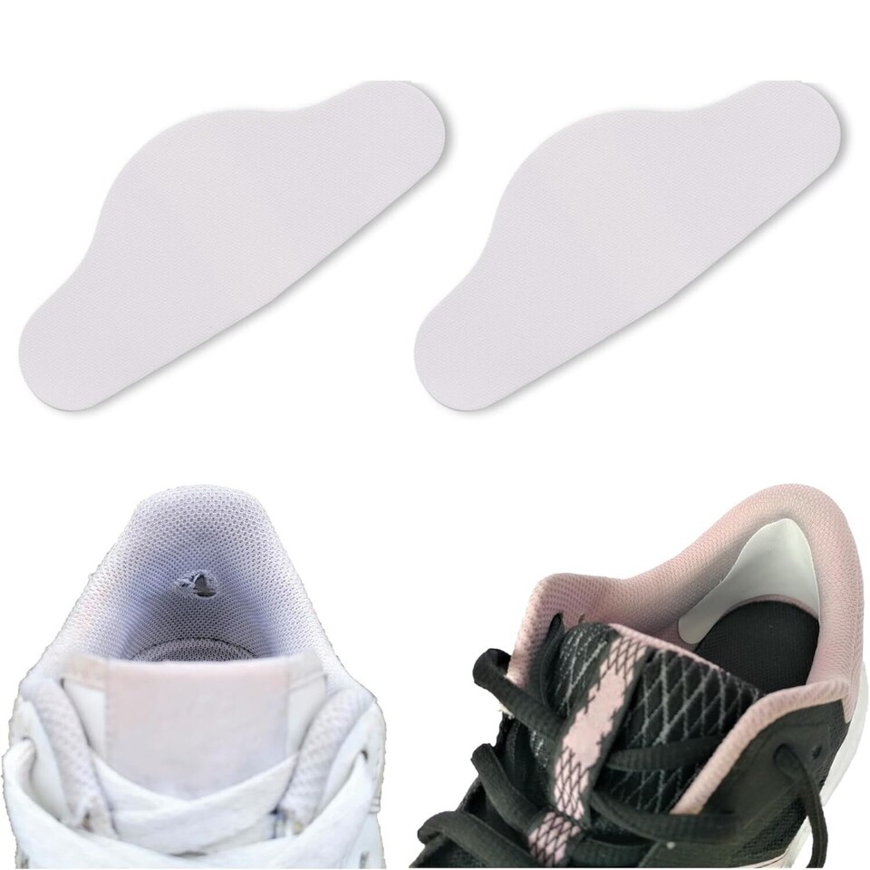 image 1 of Trainer Armour Heel Hole Preventers - Shoe Lining Reinforcement - 1 Pair | White | White