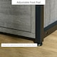 image 7 of HOMCOM End Table Bedside Desk Slim Storage Cabinet with Shelf Grey Grey