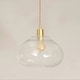 image 1 of ValueLights Corinne Twill Spiral Bulbous Clear Glass Easy Fit Pendant Lamp Shade Multi