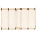 image 1 of Safetots Wooden Multi Panel Room Divider, up to 416cm, Natural Wood, 76cm Tall, Multi Panel Flexible Room Barrier, Room Divider with Door for Baby Cream | Natural