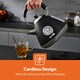 image 6 of GEEPAS Electric Kettle | Vintage Cordless Stainless Steel, 1.7L | 3000W Retrovive Black
