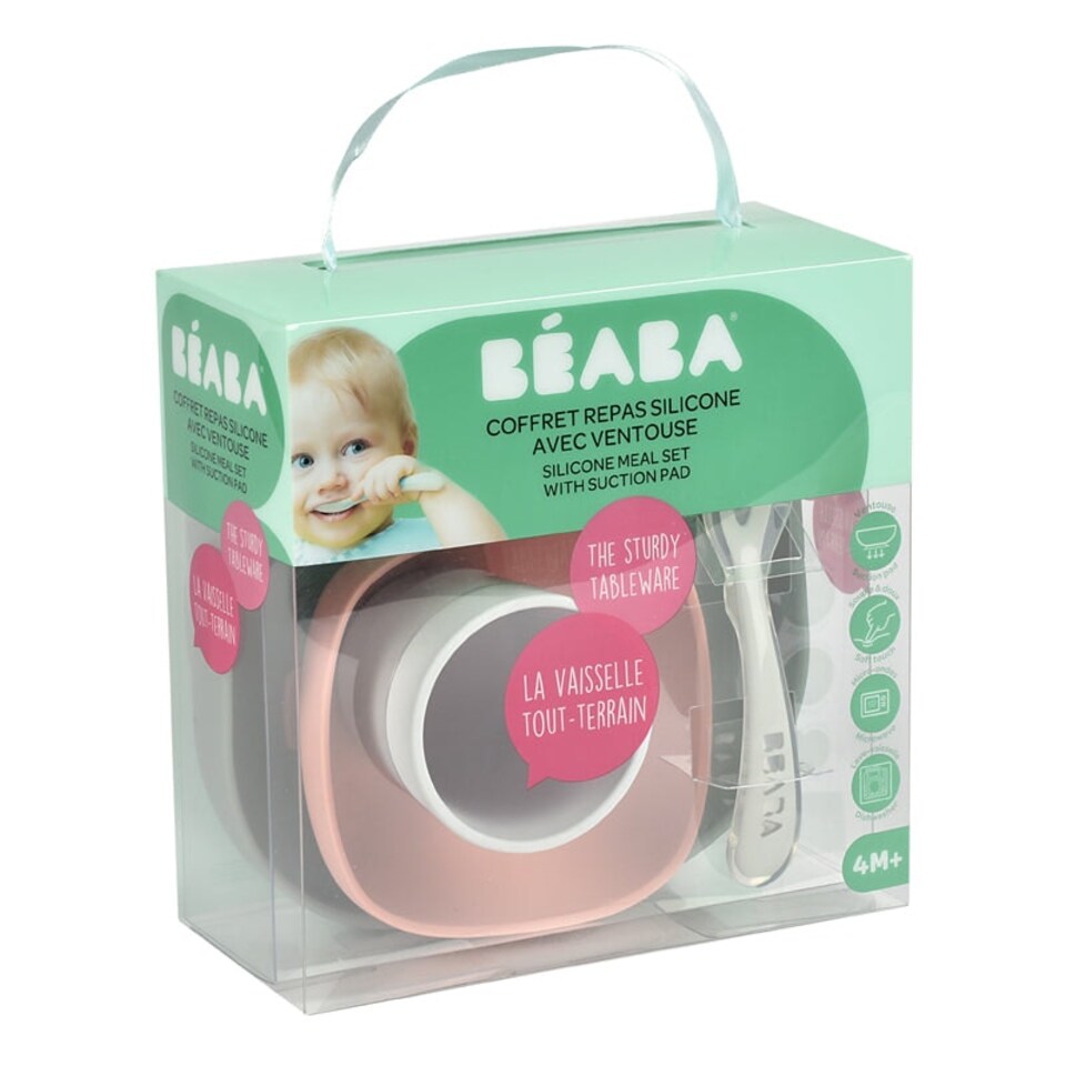 image 1 of Béaba Silicone Meal Set 4pcs Eucalyptus