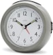 image 1 of Acctim Grace Non-Ticking Sweep Analogue Bedroom Alarm Clock | Grey | Earl Grey