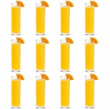 370ml Tall Pub Cocktail Glasses Highball Tumblers Clear Glass Set of 12