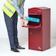 image 2 of SMART PARCEL BOX® Large Curved Top Front Access Dark Red Red