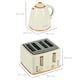 image 7 of HOMCOM Kettle and Toaster Set 1.7L Rapid Boil Kettle & 4 Slice Toaster Beige