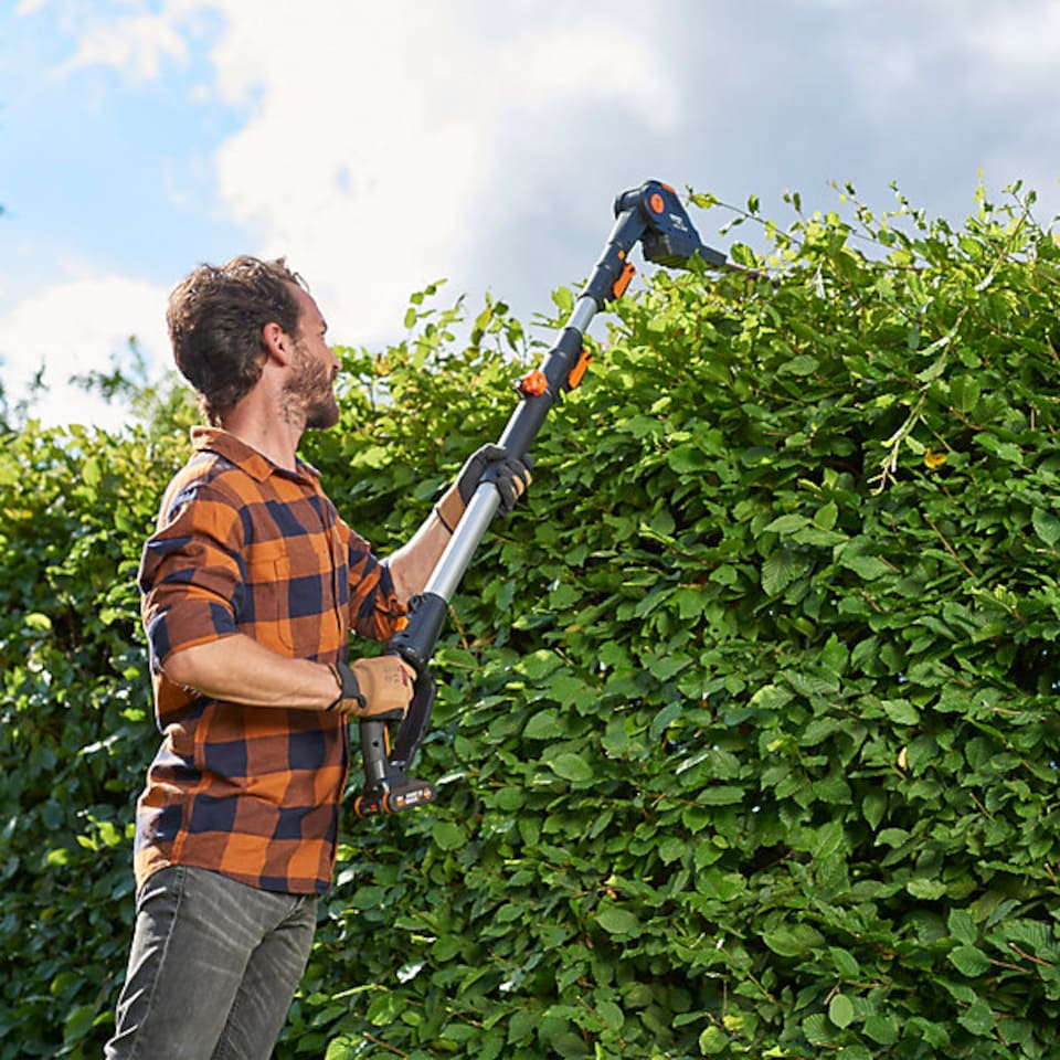image 1 of WORX 20V 45cm Cordless Pole Hedge Trimmer (BARE UNIT) WG252E.9