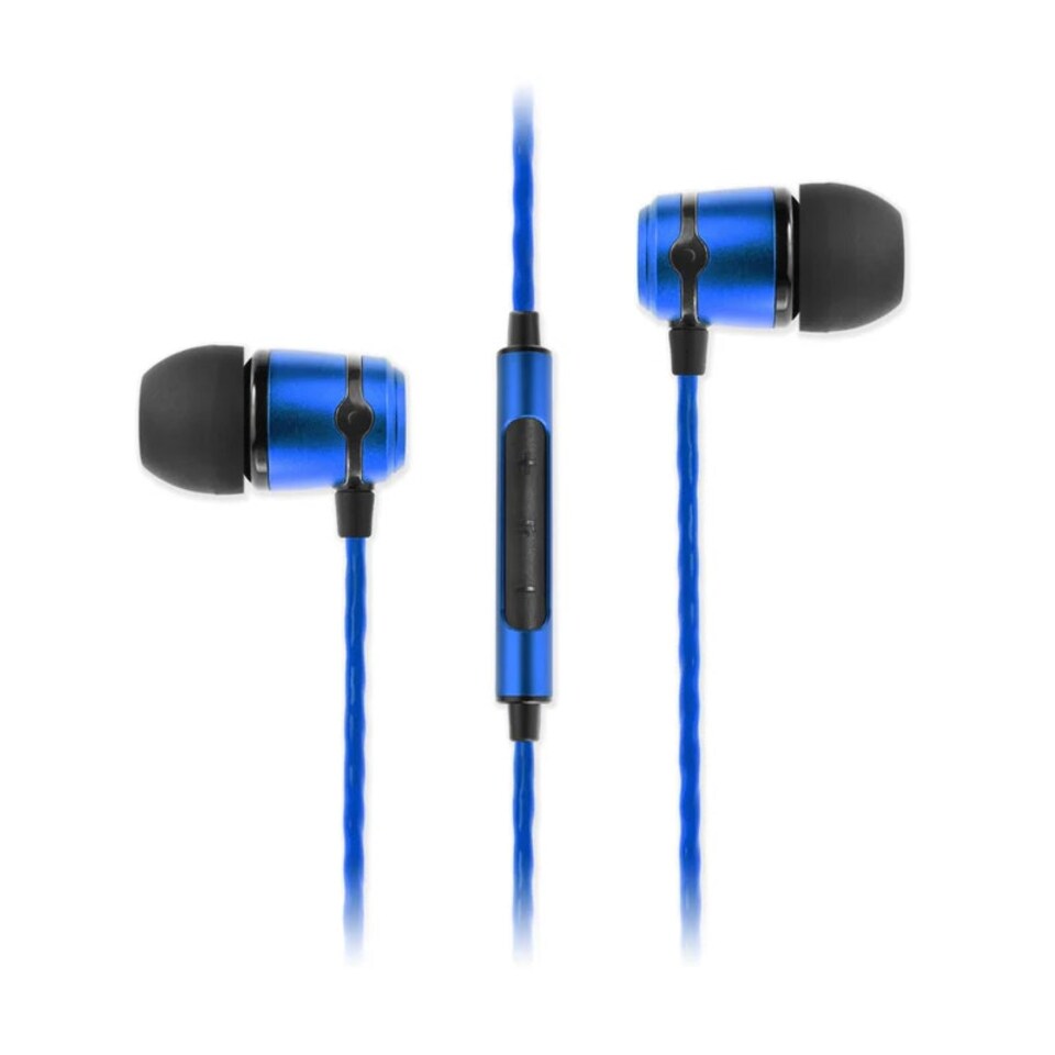 image 1 of SoundMAGIC E50C In Ear Isolating Earphones with Mic - Blue