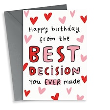 Cheeky Heart Filled Birthday Card For Partner