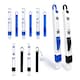 image 2 of Micro Cleaning Tool Precision Cleaning for Gaps & Tracks Brush Set Keyboard Blinds Windows | Blue | Blue, Black | One Size
