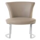 image 4 of Interiors by Premier Grey Faux Leather Dining Chair, Easy to Care faux leather dining chair, Sturdy Bedroom & Lounge Chair