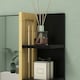 image 8 of HOMCOM Bathroom Mirror Wall Mount Vanity Mirror with 4 Storage Shelves, Black