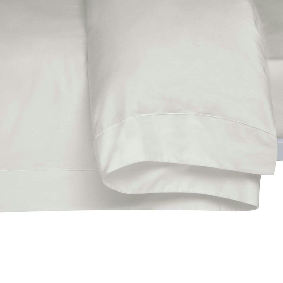 image 1 of Belledorm 400 Thread Count Egyptian Cotton Oxford Duvet Cover - Ivory - Double
