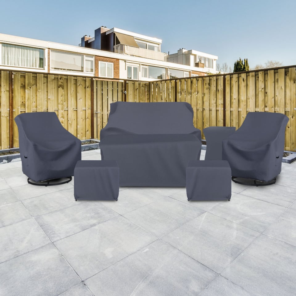 image 1 of Covers and all 7-Piece Patio Furniture Covers for WFSBT Sofa Seating Group Water-Repellent UV-Resistant Polyester, 32 in W x 35 in D x 35 in H x 26