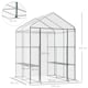 image 3 of Outsunny Walk In Greenhouse Garden Clear PVC Frame Shelves Reinforced Plant Grow