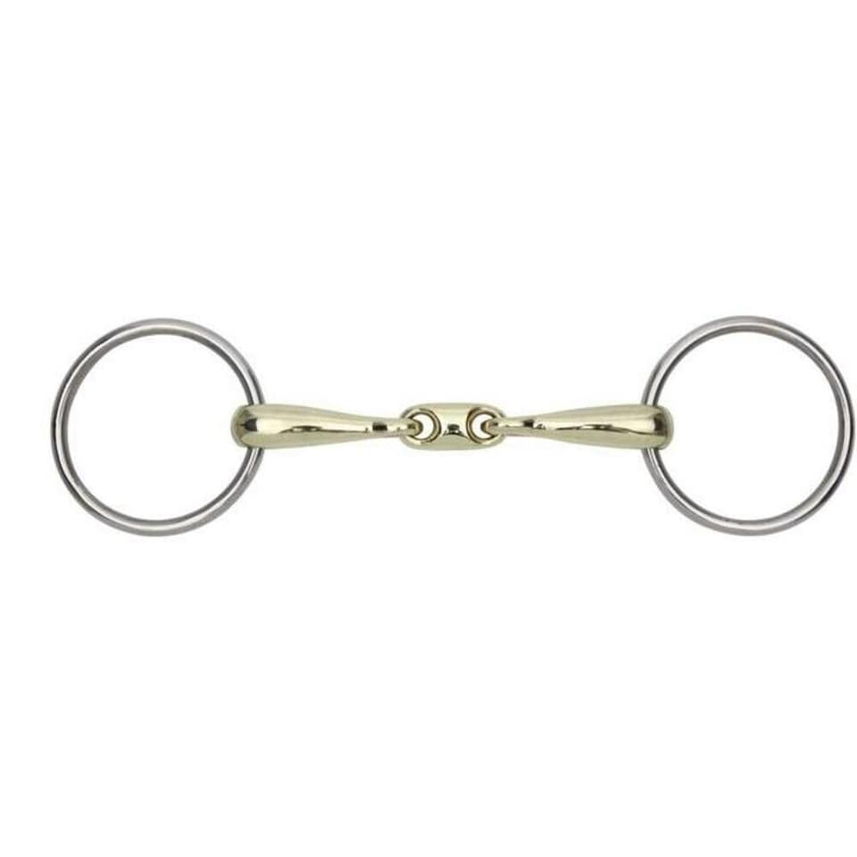 Shires Brass Training Horse Bit - Brass - 5.5in (UTER737)