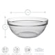 image 3 of Duralex Lys Stacking Glass Cooking / Ingredients / Food Bowl - 17cm Clear