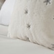 image 4 of BHS Christmas Sparkling Snowflakes Cushion, White White | White