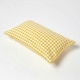 image 4 of Homescapes Cotton Gingham Check Yellow Rectangular Cushion Cover - 30 x 50 cm | Yellow | Yellow | 30 x 50 cm