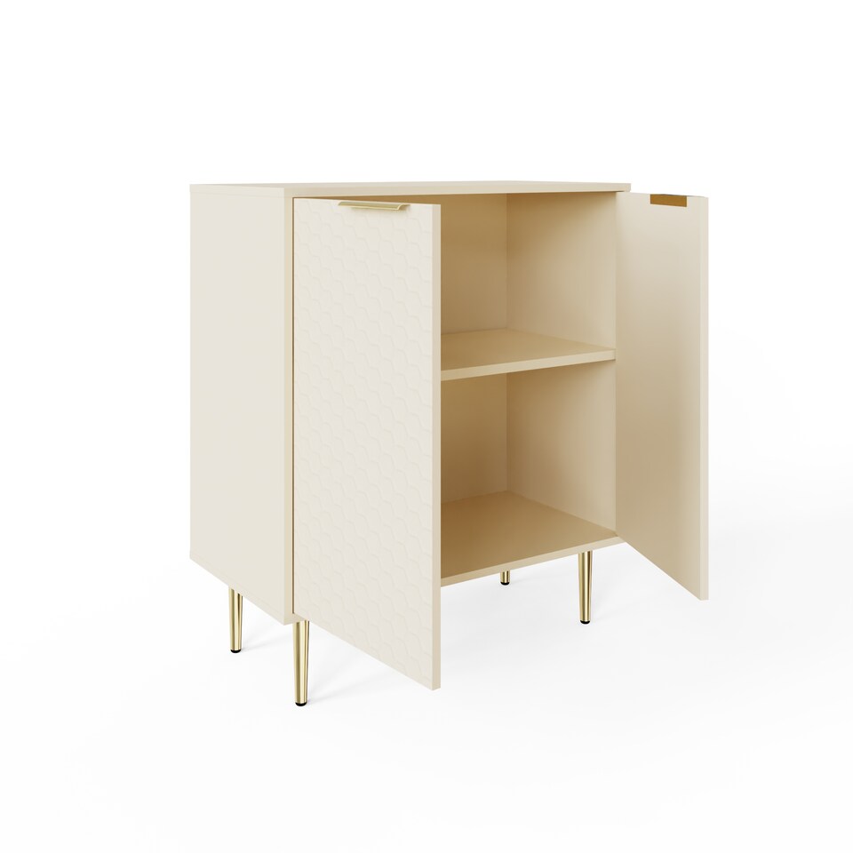 image 1 of Azariah Compact Sideboard | Cream | Ivory