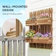 image 4 of Outsunny Wooden Garden Planters with Trellis Wall-mounted Raised Garden Bed