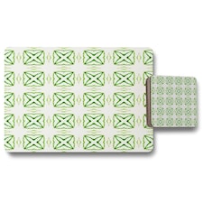 Green extraordinary boho chic summer design (Placemat & Coaster Set)